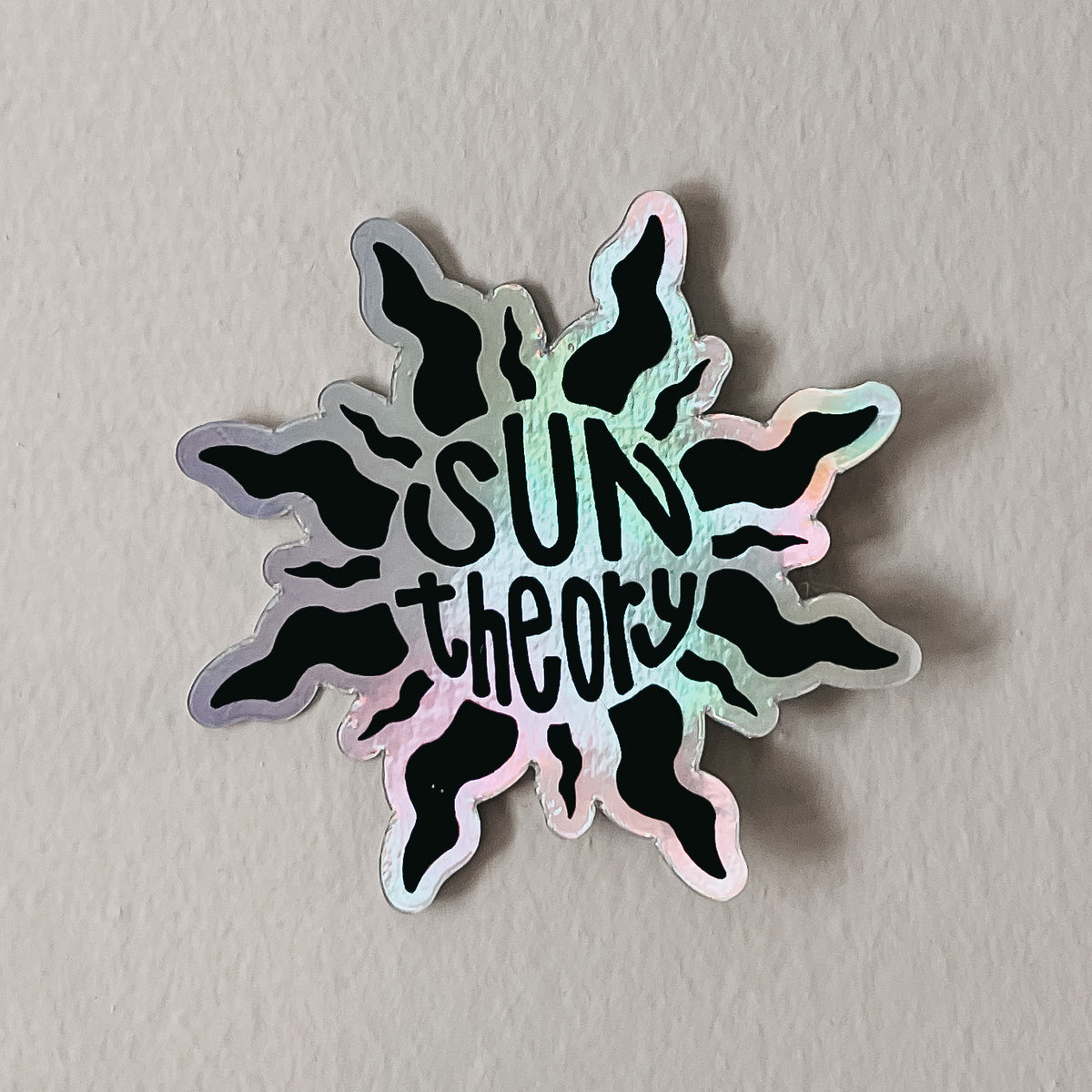 Sun Theory sticker on a white background