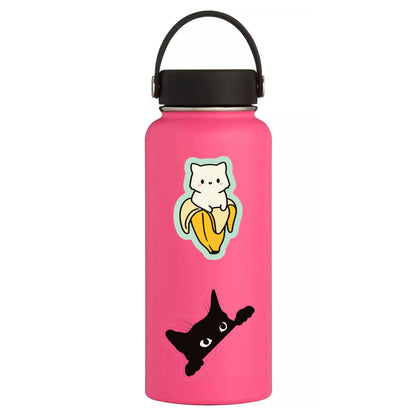 Sneaky Kitty Cat Cute Clear High Quality Vinyl Sticker