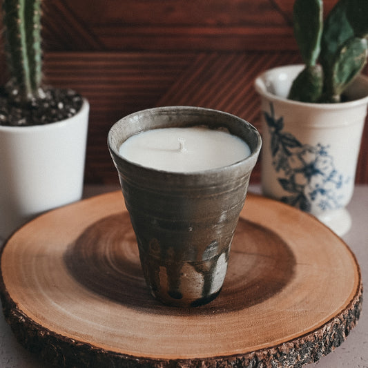 Handmade Ceramic Soy Candle - 7oz