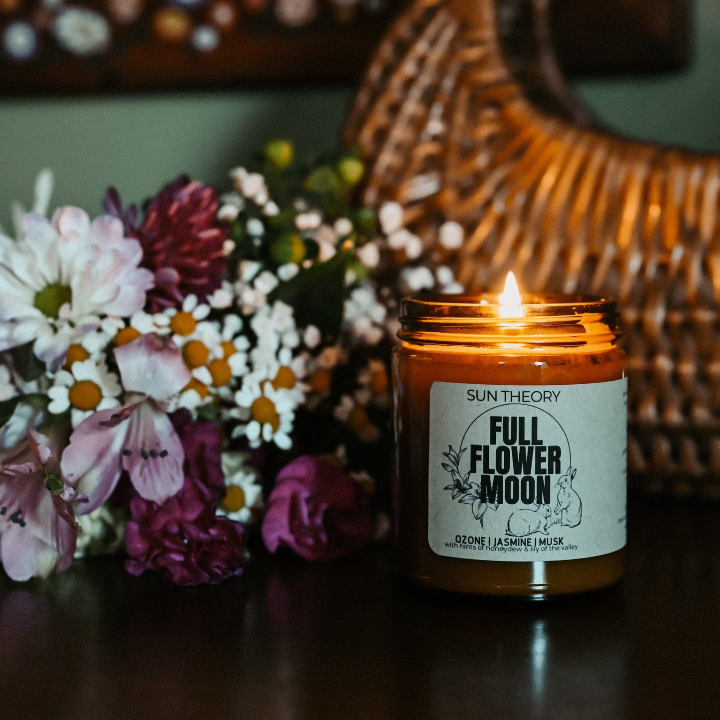 Spring Candles - 8oz Amber Jars