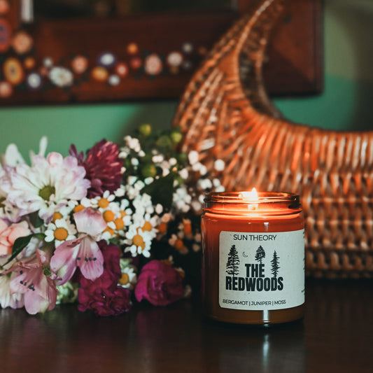 Spring Candles - 8oz Amber Jars