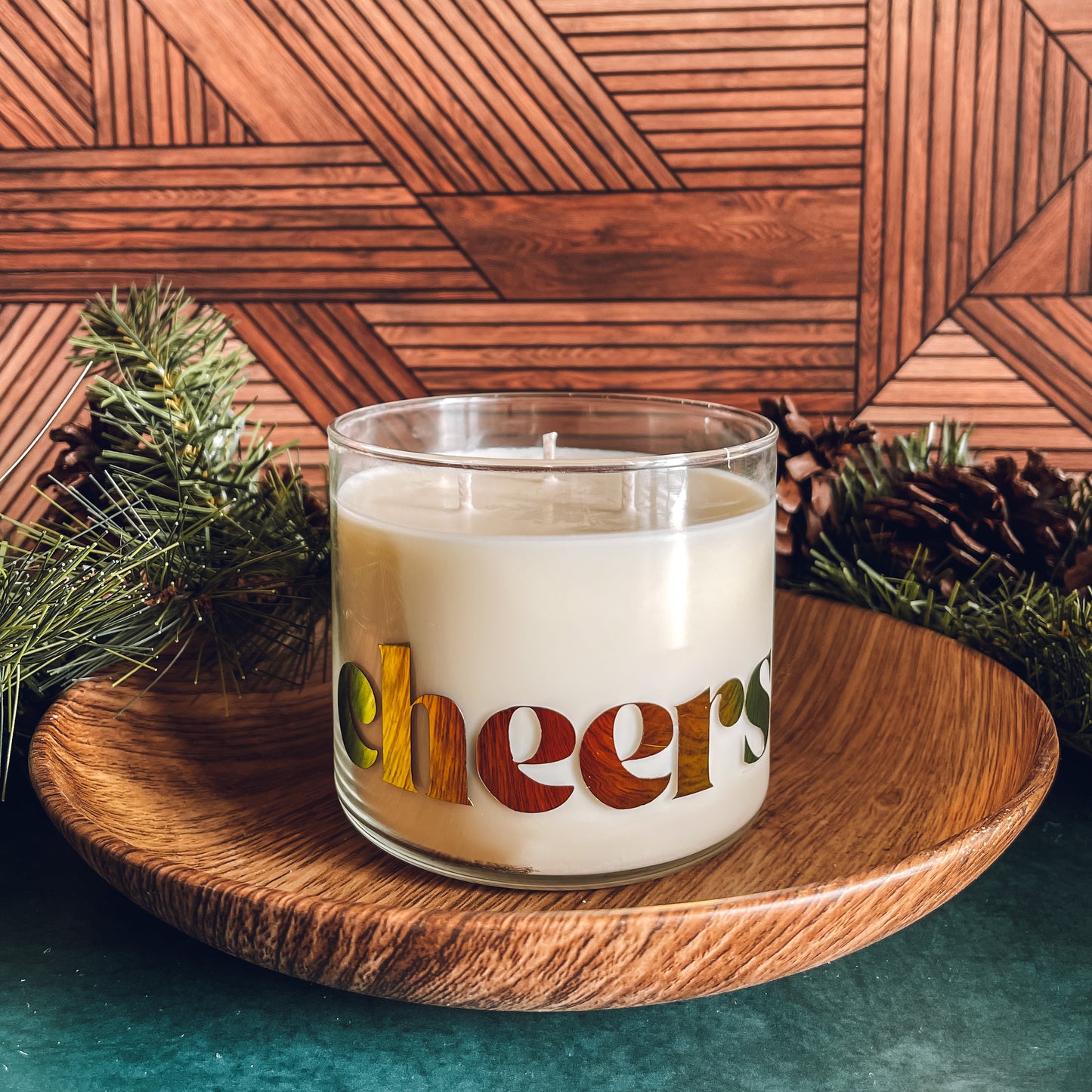 Triple Wick "Cheers" Candles