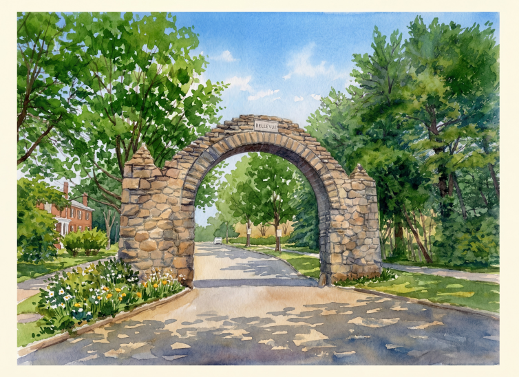Bellevue Arch Note Cards