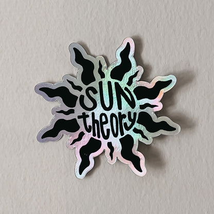 Sun Theory sticker on a white background
