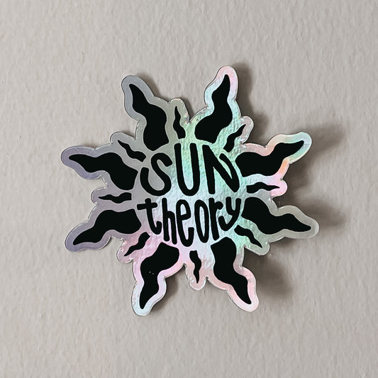 Sun Theory sticker on a white background