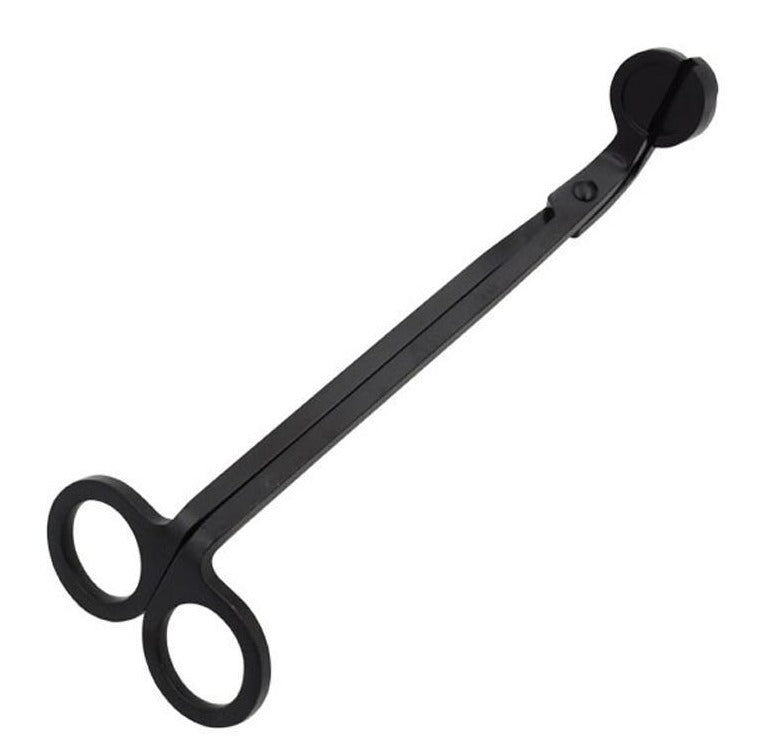 Matte Black Wick Trimmer on a White Background